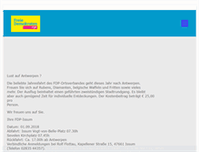 Tablet Screenshot of fdp-issum.de